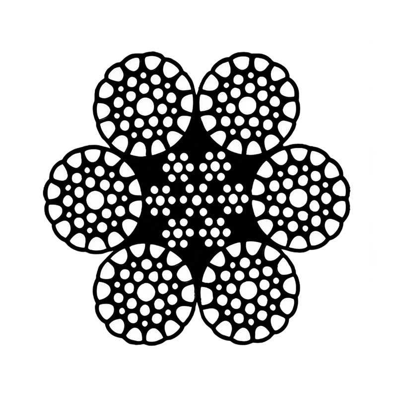 6×36 staaldraad ISO 2408 klasse – ultraflexibele multi-constructiekabel