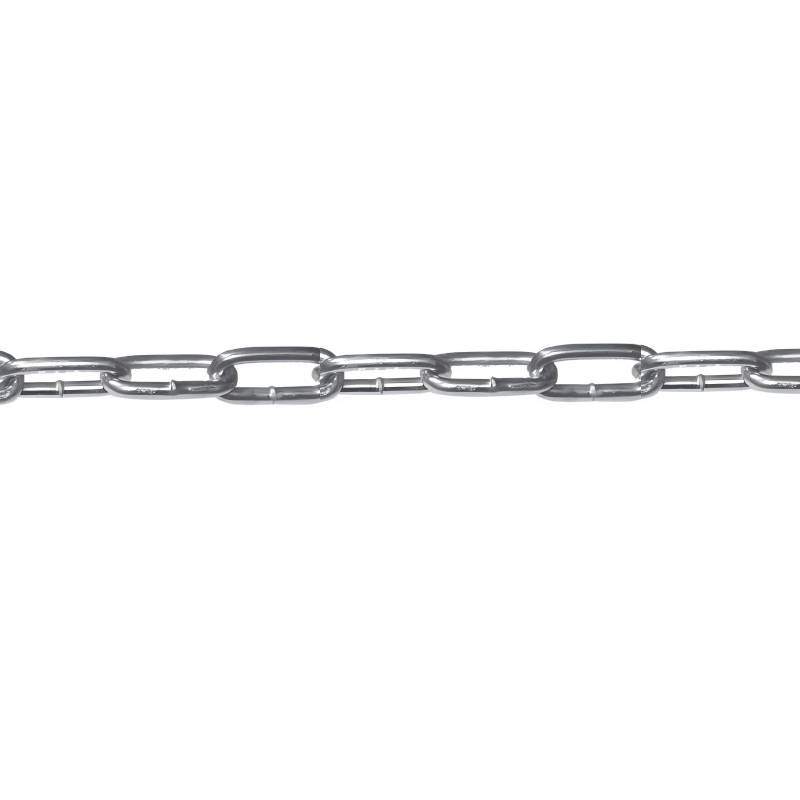 Met vinyl gecoate lasloze stalen spiraalketting met rechte schakels