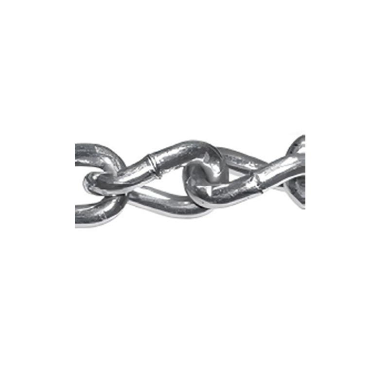 Helder verzinkte, koolstofarme stalen lasloze twist-link-machineketting